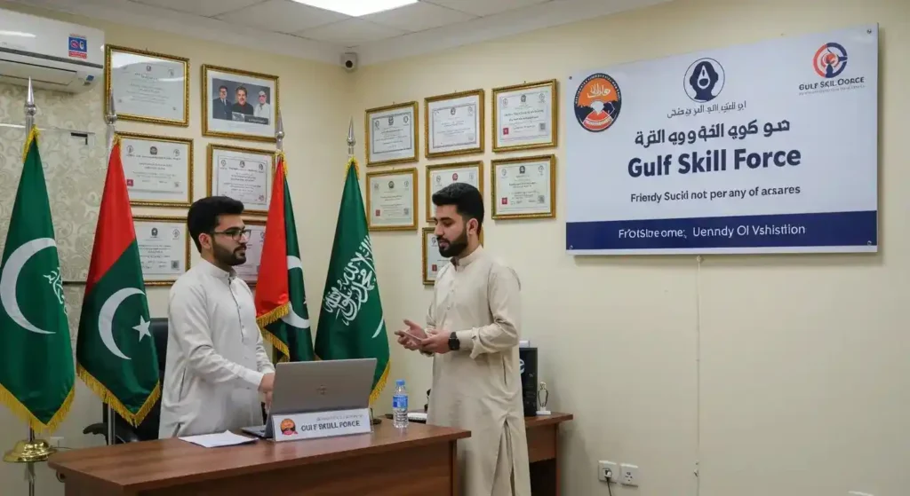 Verified recruitment agency in Pakistan helping workers apply for Gulf jobs hassle-free.