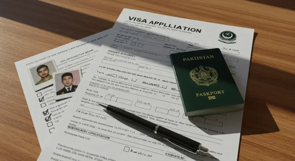 Required visa documents for Pakistani workers applying for jobs in Saudi Arabia.