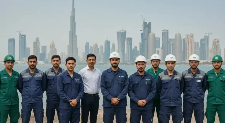 Pakistani skilled workers employed across Gulf countries like Saudi Arabia, UAE, and Qatar.